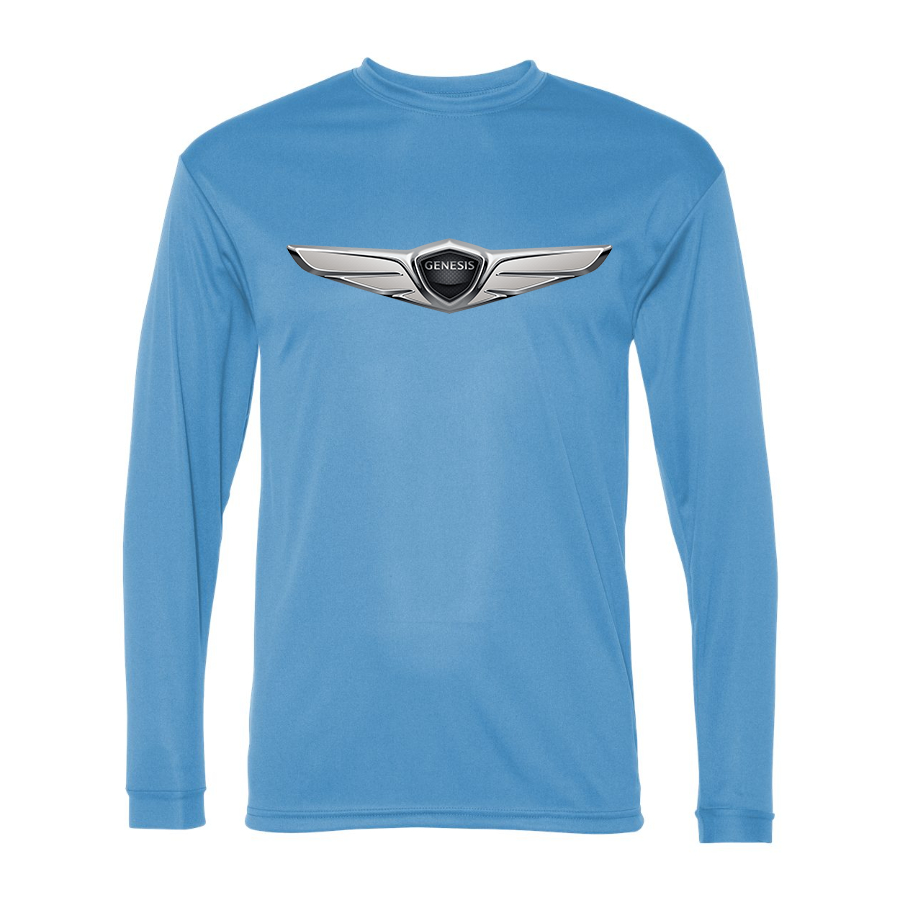 Men's  Genesis Car Polyester Long Sleeve T-Shirt